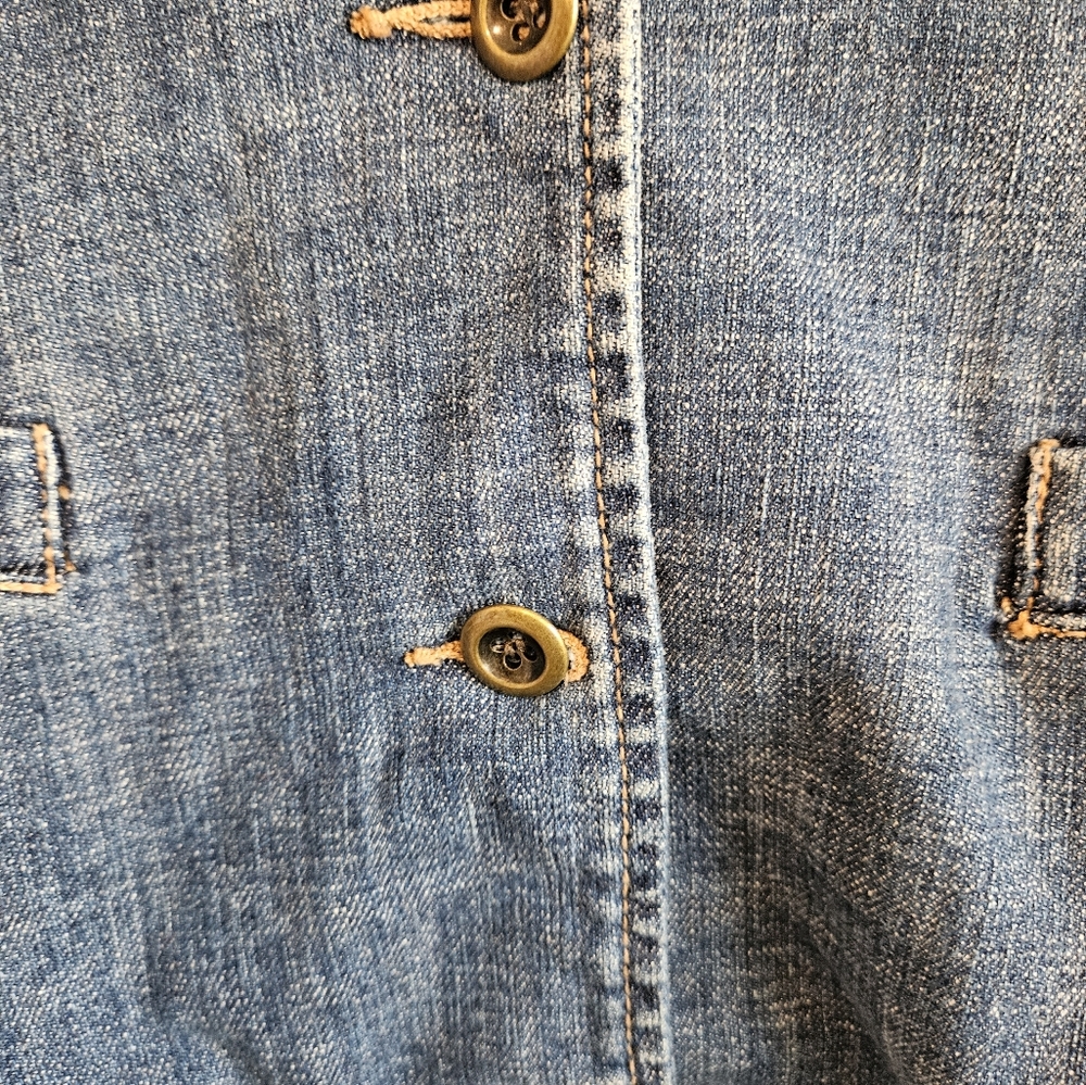 London Denim Button-Up Vest Size XL - Picture 6 of 14